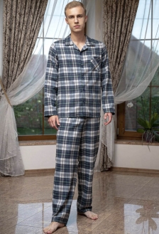 Фланелевая пижама мужская Shato 1943GR
