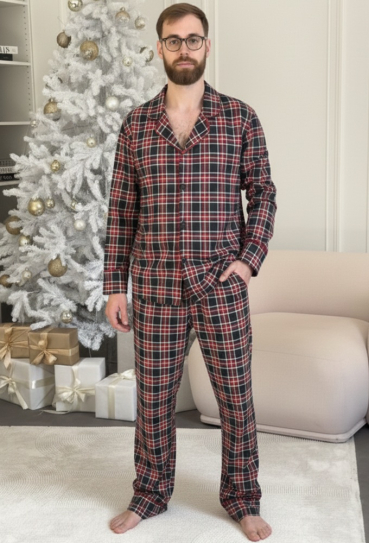 Пижама мужская байковая Oxford Cosy KMW40