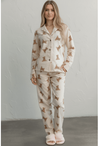 Пижама женская фланелевая LoomLine 13-02VD