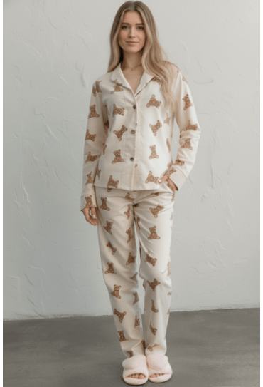 Пижама женская фланелевая LoomLine 13-02VD