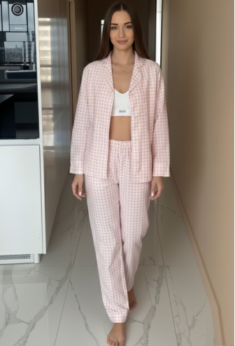 Пижама женская фланелевая LoomLine 13-52PK