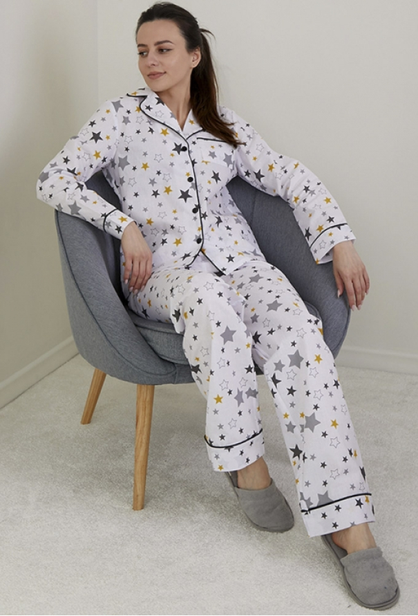Піжама жіноча бавовна Yellow Stars Forly HL0010-57-69