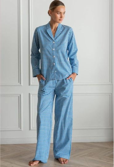 Піжама жіноча бавовна Navy Plaid Forly HL0073-80-69