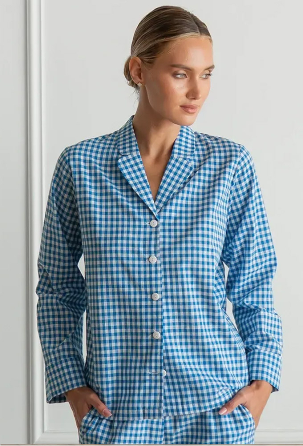 Пижама женская хлопок Navy Plaid Forly HL0073-80-69 фото
