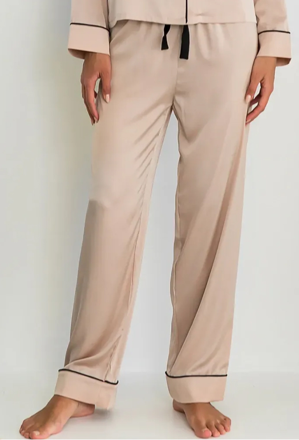 Піжама жіноча шовкова Beige Peach Forly SH0009-01-69