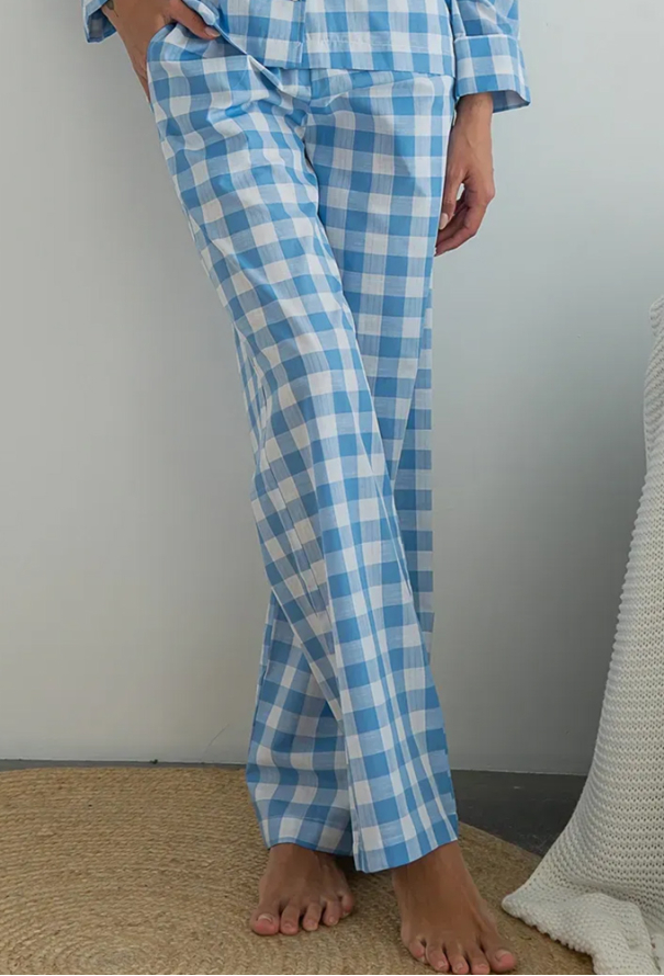 Пижама женская хлопок Blue Plaid Forly HL0073-29-69 фото