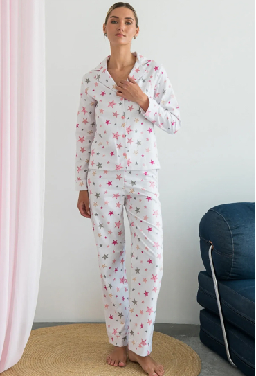 Піжама жіноча фланелева Rose Galaxy Forly FL0057-25-69