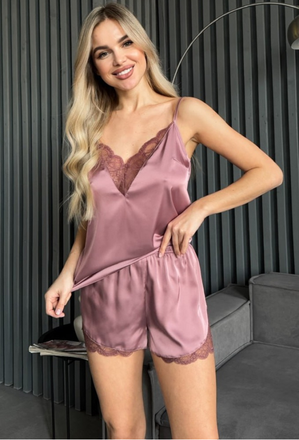 Піжама жіноча шовкова Julia Ulich 7008-75-1 фото