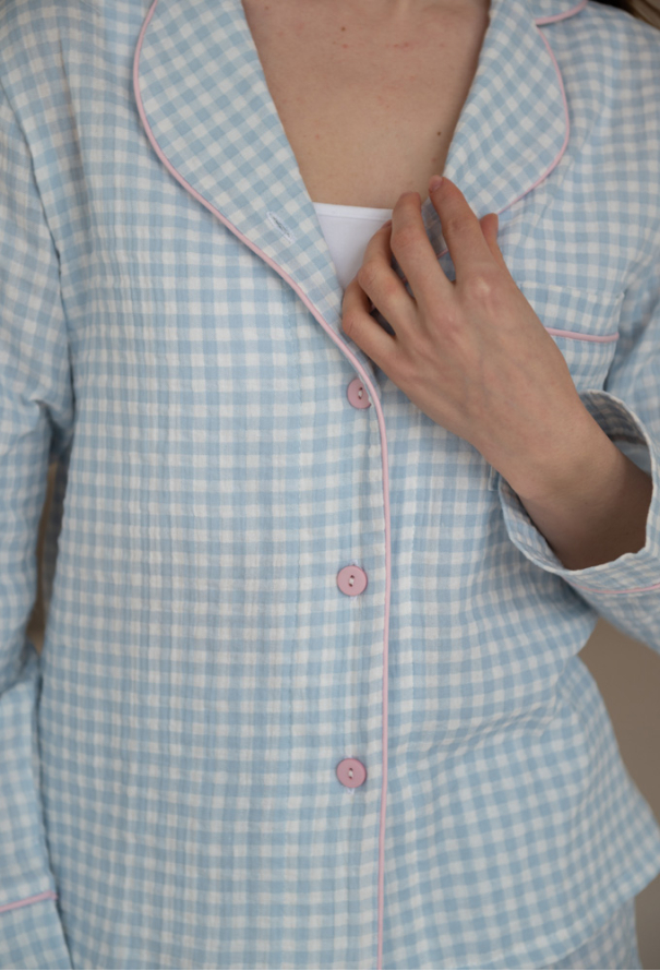 Пижама женская муслиновая LoomLine 13-63BK фото