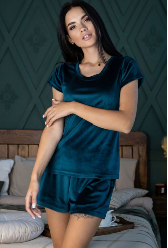 Пижама женская велюровая MiaNaGreen Пб1604