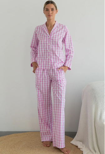 Піжама жіноча бавовна Rose Plaid Forly HL0073-32-69