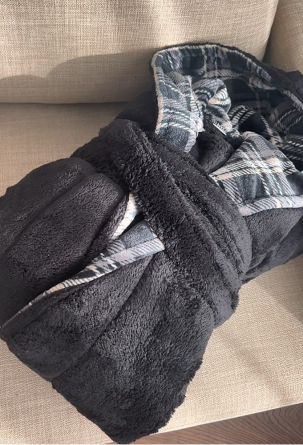 Халат мужской велсофт Tomiko 4002BLK фото