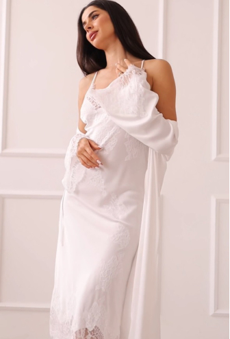 Халат жіночий шовковий Narcissus Komilfo 2265L/1SH