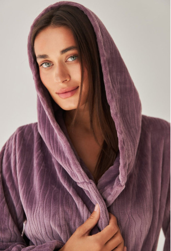 Халат жіночий велсофт Barwa Garments 0227BZ