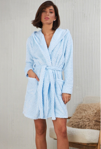 Халат женский велсофт Barwa Garments 0227BL