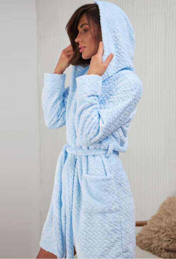 Халат женский велсофт Barwa Garments 0227BL фото