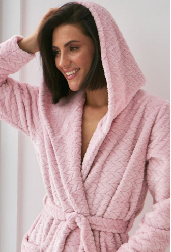 Халат жіночий велсофт Barwa Garments 0227RZ