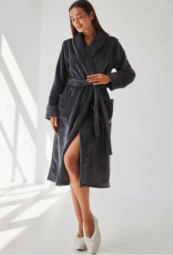 Халат женский велсофт Barwa Garments 0228TS фото