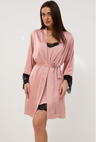 Халат женский шелковый Barwa Garments 0389PD