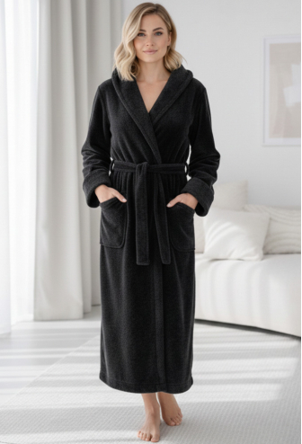 Халат жіночий велсофт Black Diamond Cosy VELP10ZN