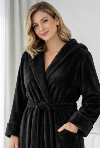 Халат женский велсофт Black Diamond Cosy VELP10ZN