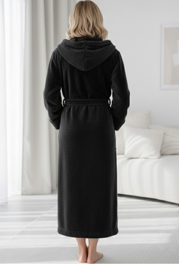 Халат жіночий велсофт Black Diamond Cosy VELP10ZN фото