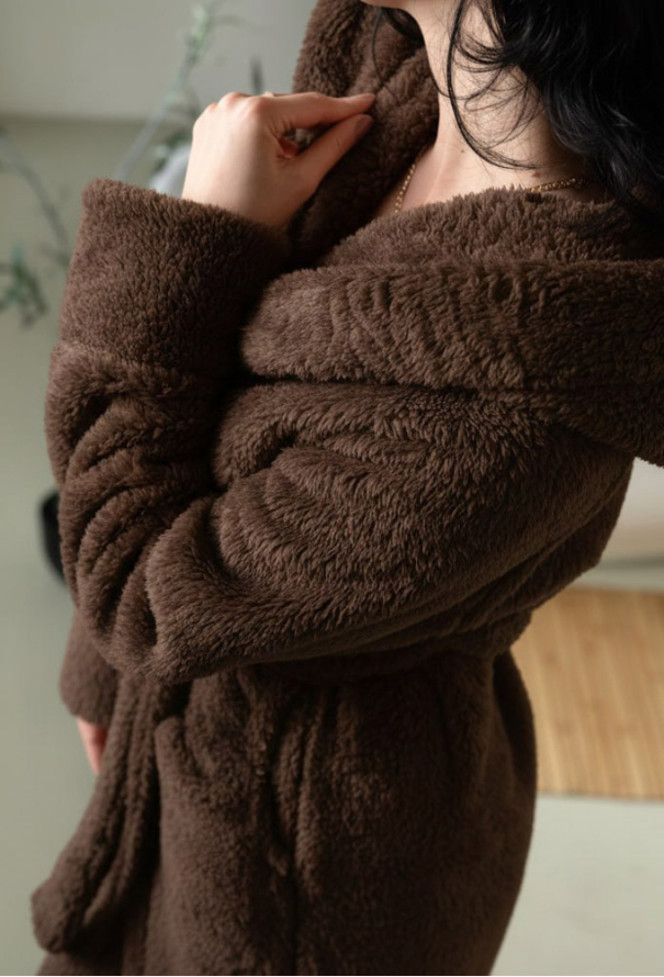 Халат жіночий велсофт Cuddle Cosy VELC01ZN фото