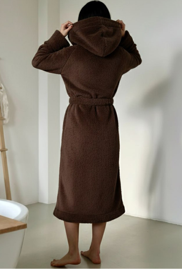 Халат жіночий велсофт Cuddle Cosy VELC01ZN фото