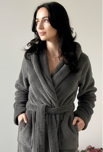 Халат жіночий велсофт Cuddle Cosy VELC03ZN