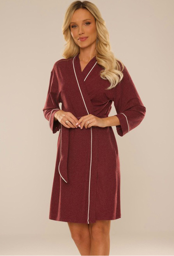 Халат женский хлопок Skyler De Lafense 817BD фото