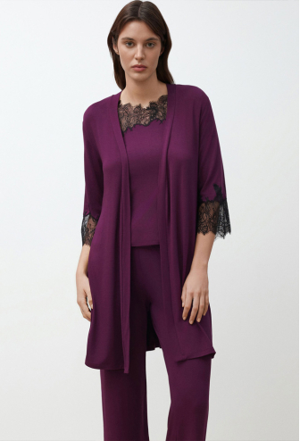 Халат жіночий бамбук Elegent Enigma Effetto 03332BK-3