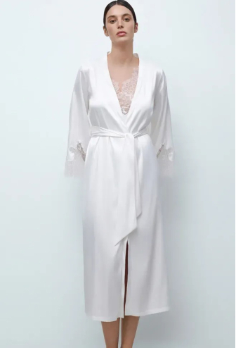 Халат женский шелковый Bridal Effetto S03402W
