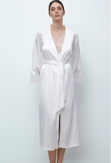 Халат жіночий шовковий Bridal Effetto S03402W