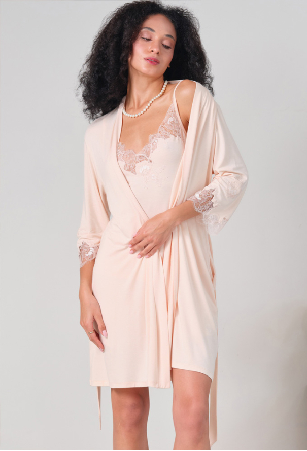 Халат женский бамбук Core Effetto 03161PR-3 фото