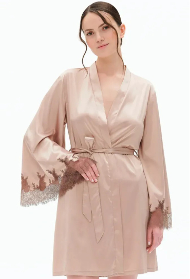 Халат женский шелковый Satin Elegance Effetto S03406RB