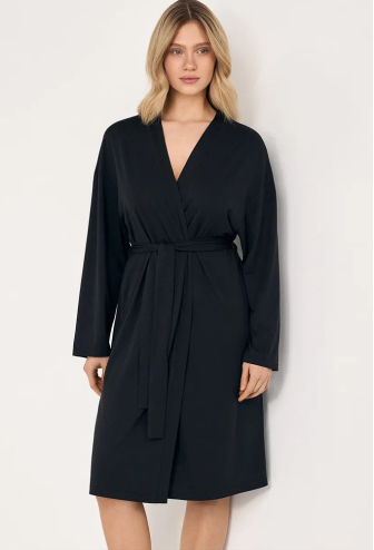 Халат женский модал May Black Ellen LGM 218/03/01