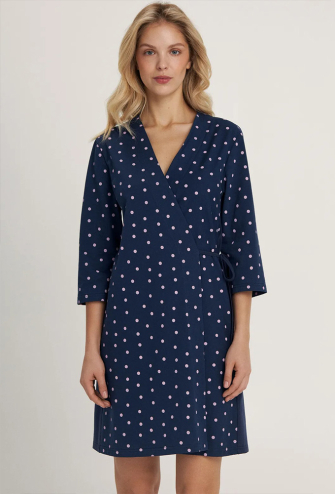 Халат жіночий бавовна Rosy Raindrops Ellen LGK 201/13/01