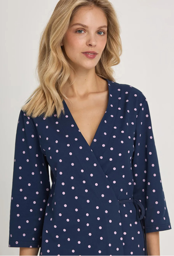 Халат жіночий бавовна Rosy Raindrops Ellen LGK 201/13/01 фото