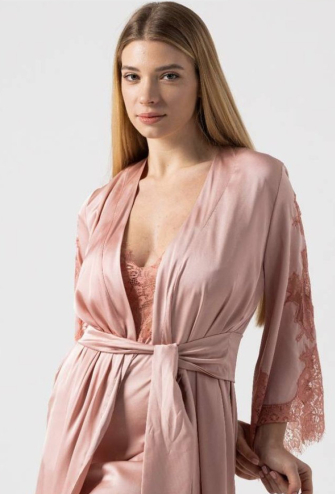 Халат женский шелковый Ash Rose Felena AR-434