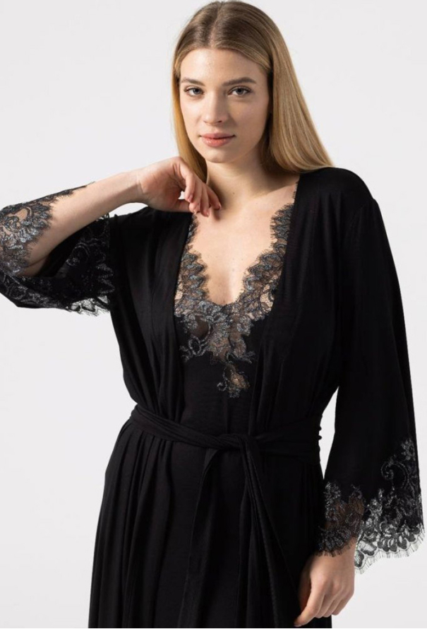 Халат женский вискоза Silver Black Felena SB-434 фото