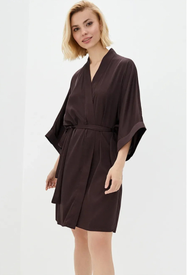 Халат женский шелковый Chocolate Forly SH0006-08-04