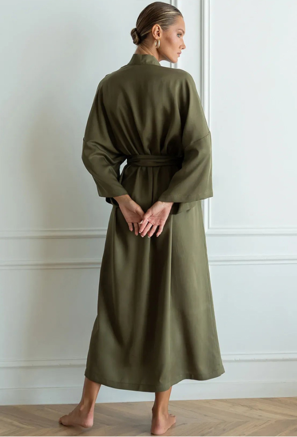 Халат женский шелковый Khaki Forly SL0035-15-04 фото