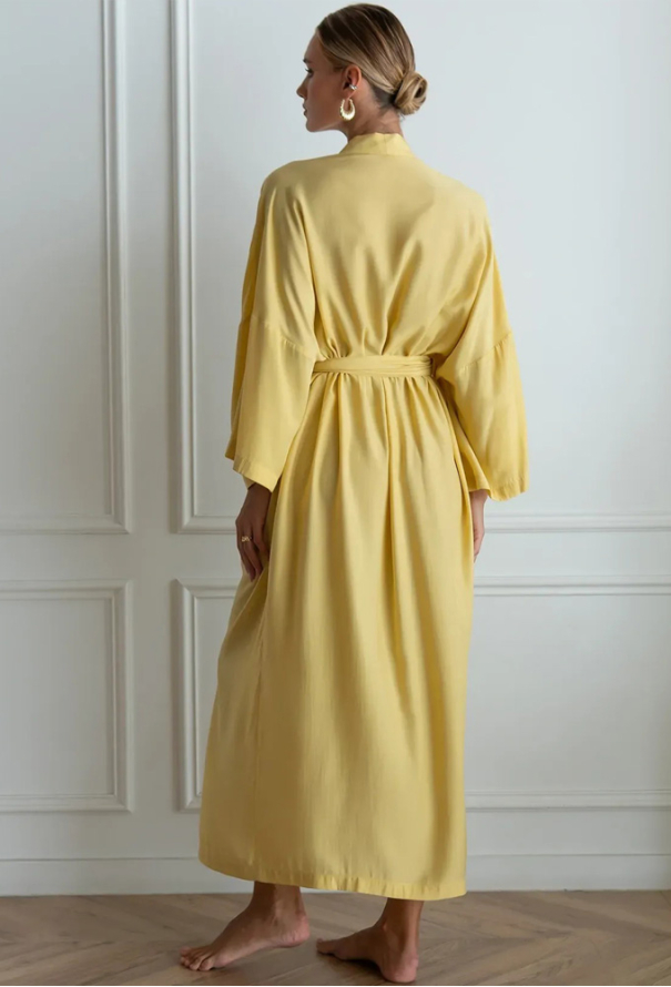 Халат женский шелковый Yellow Forly SL0035-41-04 фото