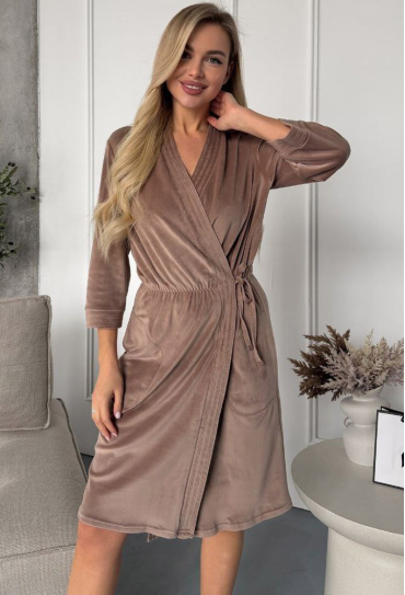 Халат женский велюровый Julia Ulich ХВ2-272