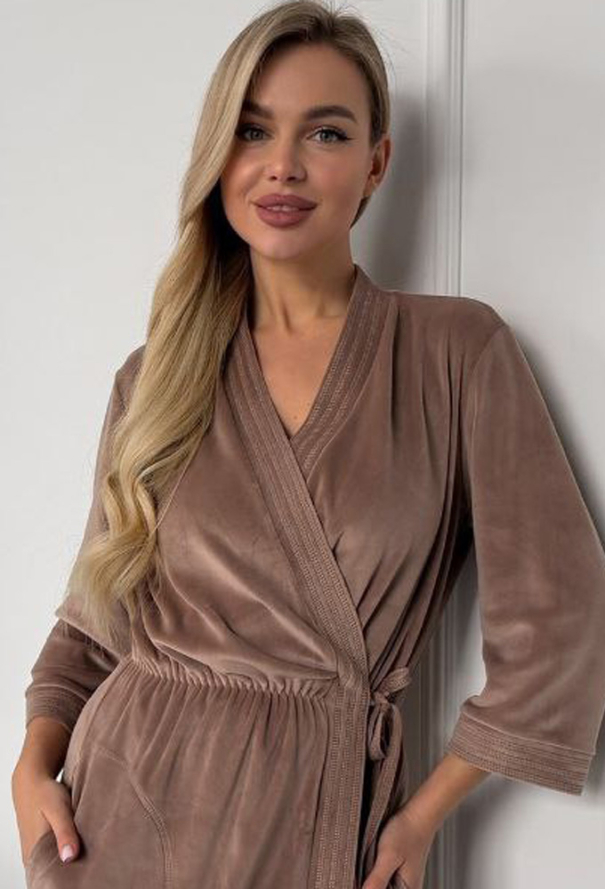 Халат жіночий велюровий Julia Ulich ХВ2-272 фото