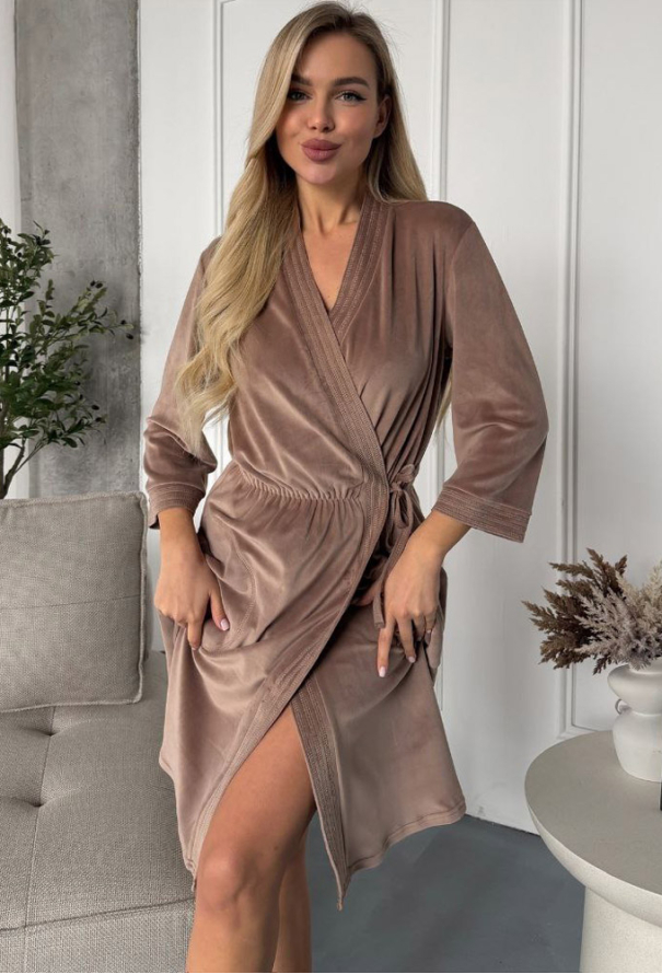 Халат жіночий велюровий Julia Ulich ХВ2-272 фото