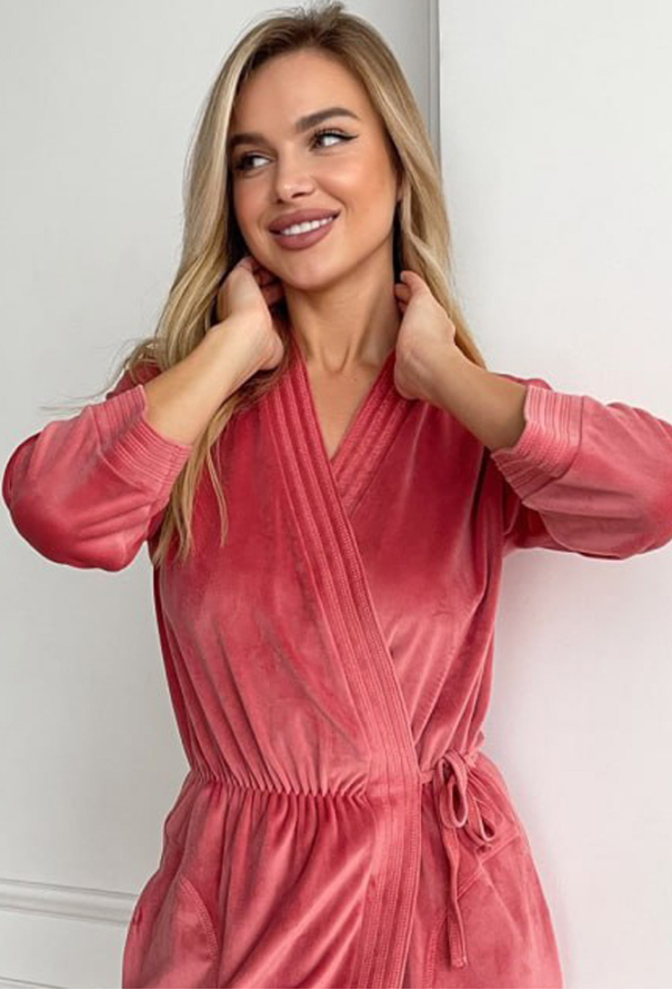 Халат женский велюровый Julia Ulich ХВ2-48 фото