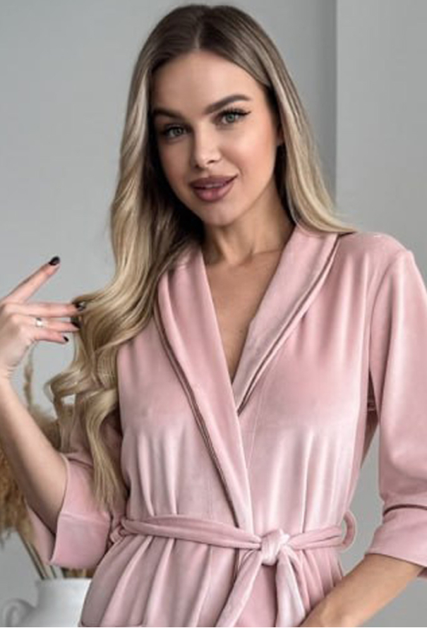 Халат женский велюровый Julia Ulich ХВ-704 фото