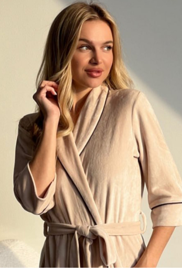 Халат жіночий велюровий Julia Ulich ХВ704-42 фото