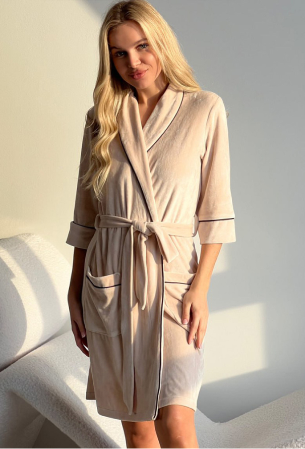 Халат жіночий велюровий Julia Ulich ХВ704-42 фото